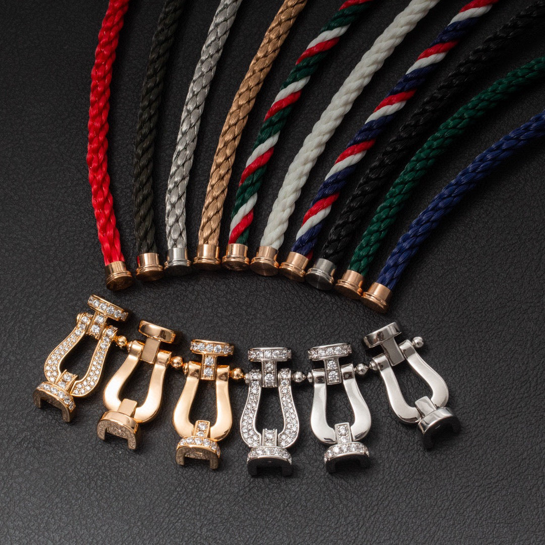 GlowFORCE LARGE HORSESHOE NO DIAMOND BRACELET GOLD
