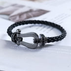 GlowFORCE LARGE SERIES HORSESHOE BLACK SAMURAI BRACELET