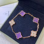 [Glow Jewelry] CLOVER 5 MOTIF VIOLET BRACELET COLLECTION