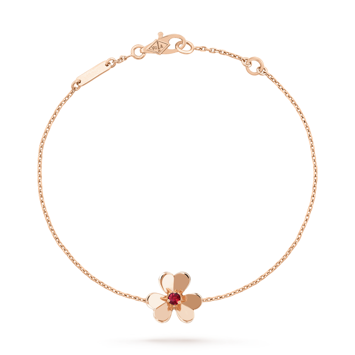 ¡®Glow¡¯FRIVOLE GOLD FLOWER PINK MALACHITE BRACELET