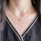 ¡®Glow¡¯CLOVER 15MM PINK MOTHER-OF-PEARL SINGLE FLOWER NECKLACE