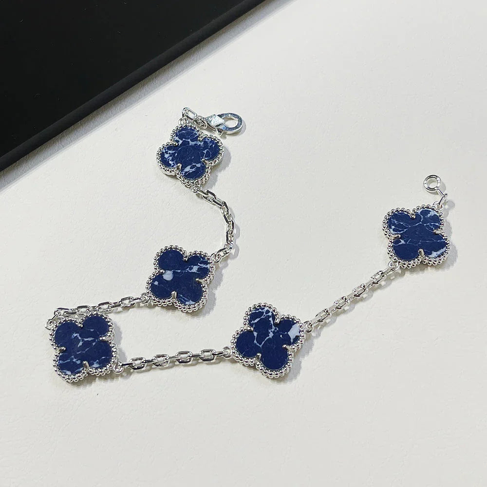 [Glow]New CLOVER 5 MOTIF PIETERSITE BRACELET COLLECTION