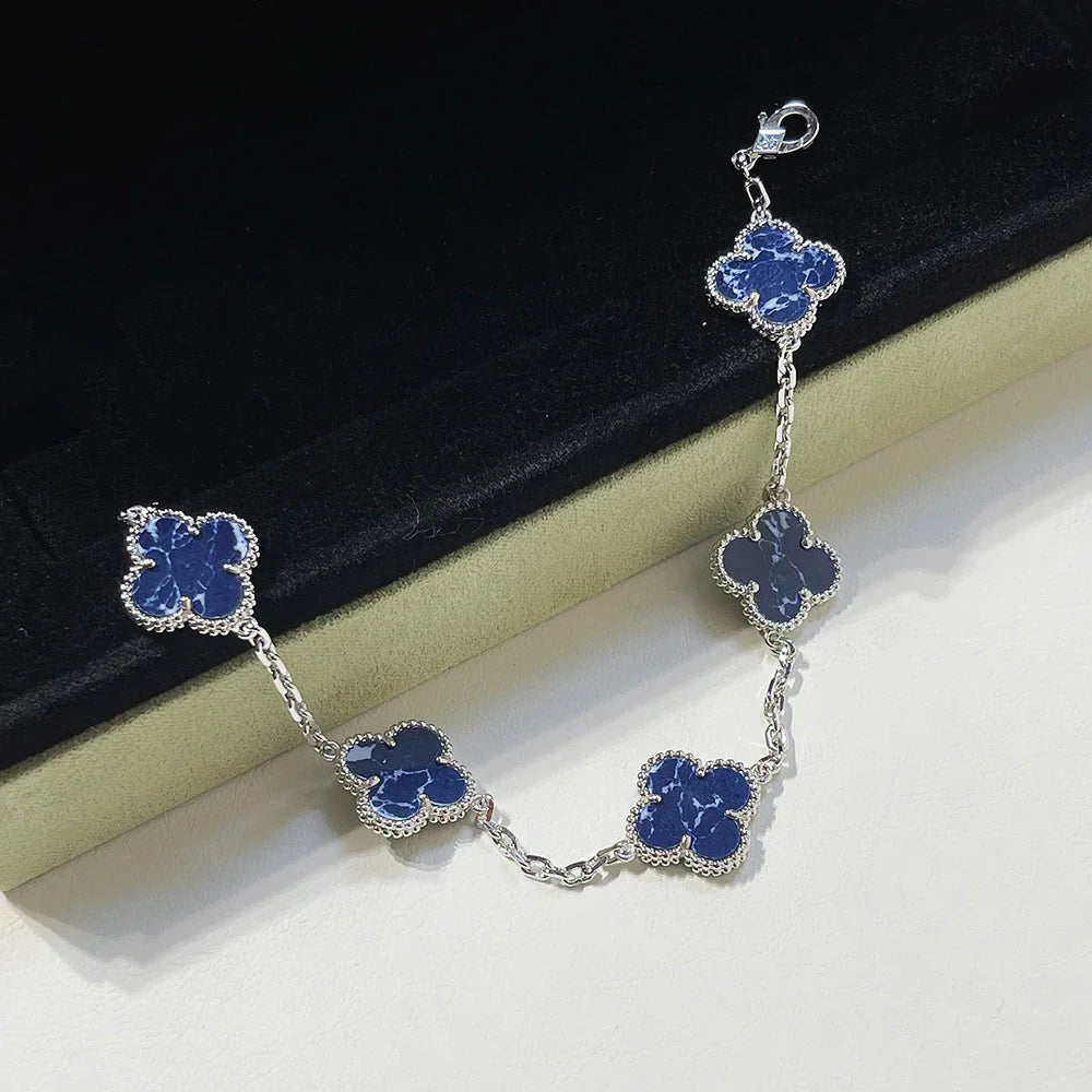 [Glow]New CLOVER 5 MOTIF PIETERSITE BRACELET COLLECTION