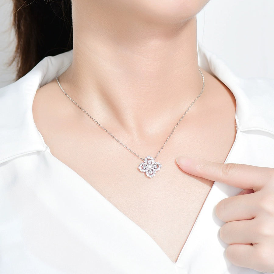 GlowLOOP NECKLACE FULL MOTIF DIAMOND 16MM MULTIPLE COLORS