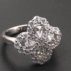GlowLOOP RING FULL MOTIF DIAMOND 16MM SILVE