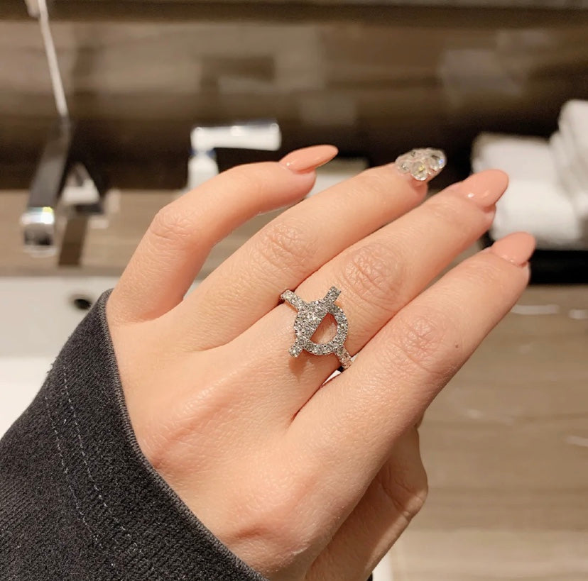 GlowECHAPPEE RING SILVER DIAMOND