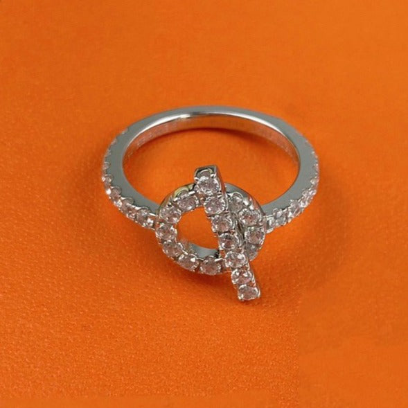 GlowECHAPPEE RING SILVER DIAMOND