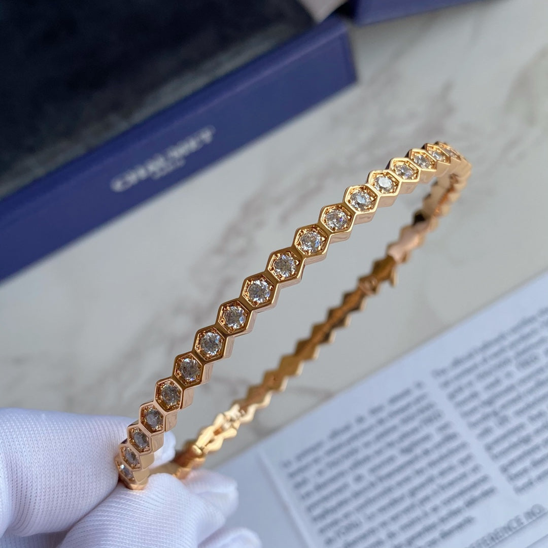 GlowBEE LOVE GOLD BRACELET FULL DIAMOND