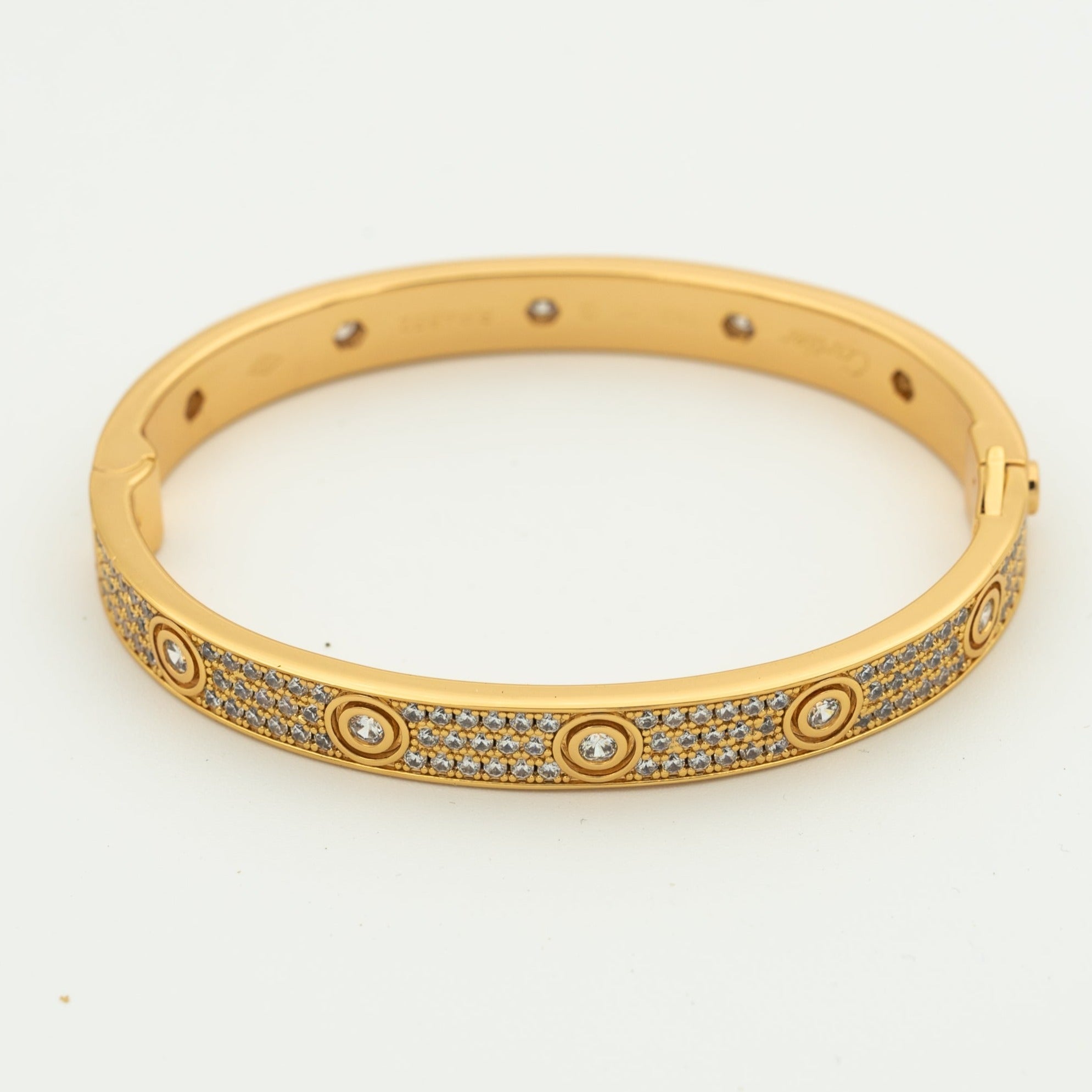 GlowLOVE BRACELET 6.1MM DIAMOND-PAVED 10 BIG DIAMONDS
