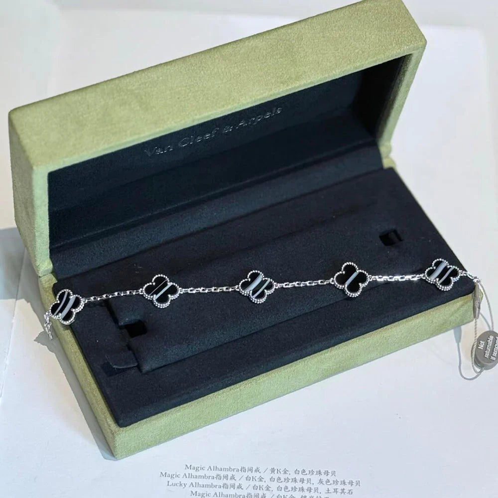 [Glow]New  CLOVER 5 MOTIF PULSAR STONE BRACELET COLLECTION