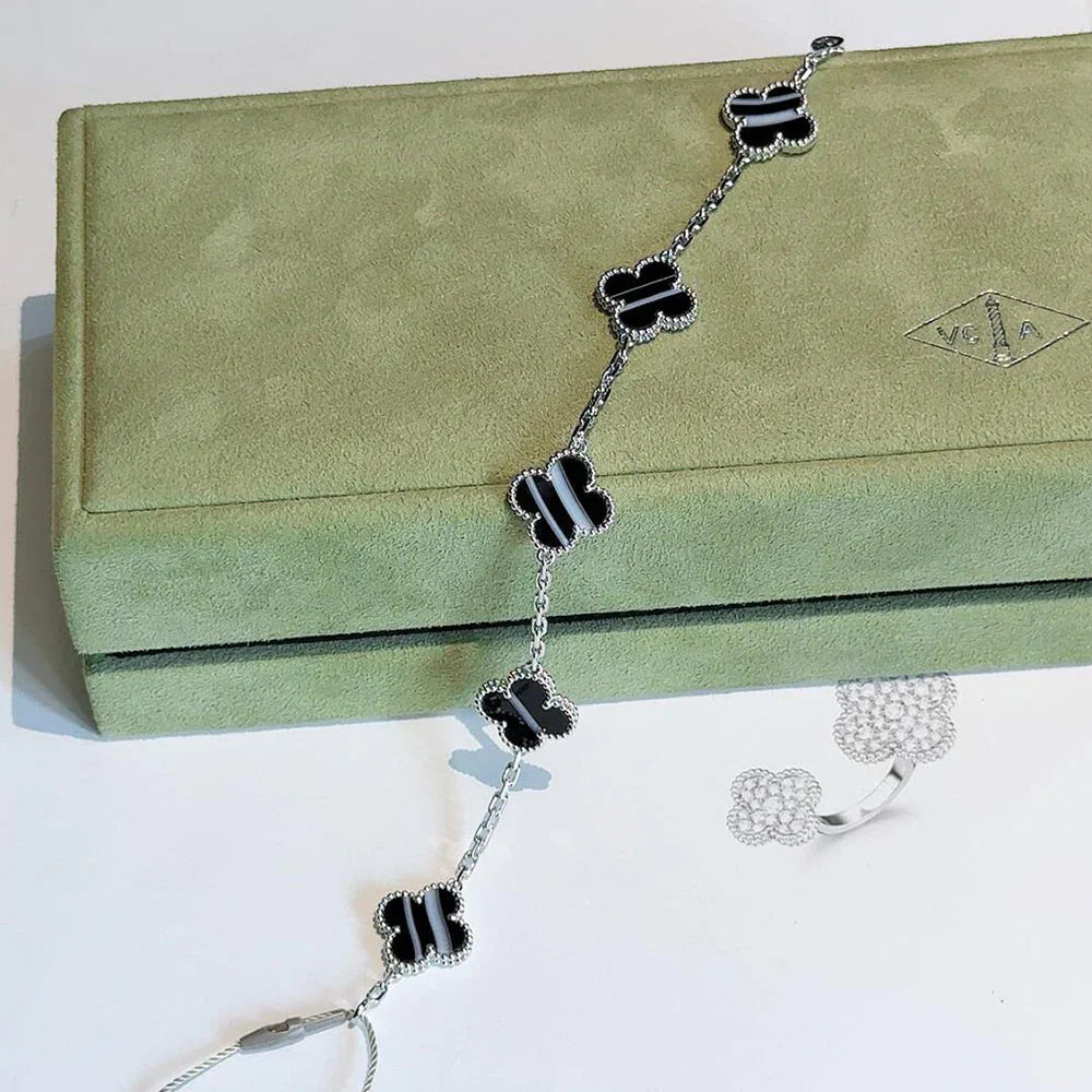 [Glow]New  CLOVER 5 MOTIF PULSAR STONE BRACELET COLLECTION