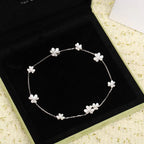 ¡®Glow¡¯FRIVOLE SILVER 9 FLOWERS NECKLACE
