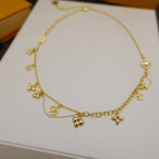GlowBLOOMING SUPPLE NECKLACE BRASS