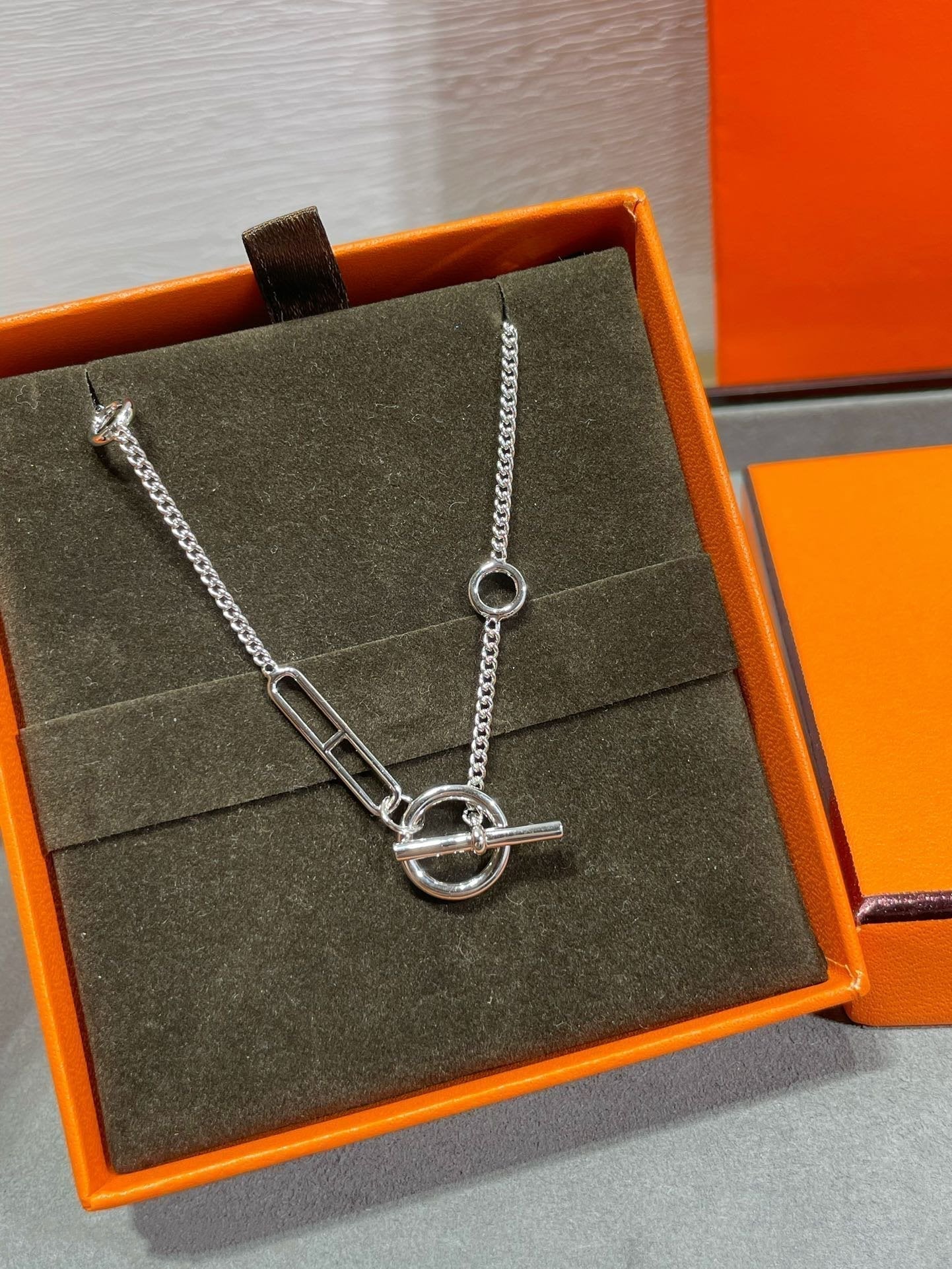 GlowHM STERLING CHAINE D'ANCRE HEART