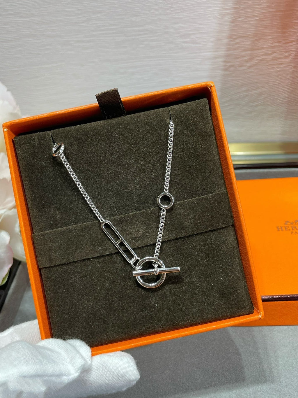 GlowHM STERLING CHAINE D'ANCRE HEART