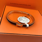 GlowCLASSIC HM CLIC BLACK 8MM ENAMEL BRACELET