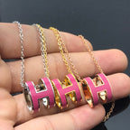 GlowH NECKLACE PINK