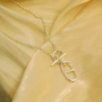 GlowHM CHAINE D'ANCRE PENDANT NECKLACE STERLING SILVER
