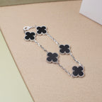 [Glow Jewelry] CLOVER 5 MOTIF ONYXS BRACELET COLLECTION