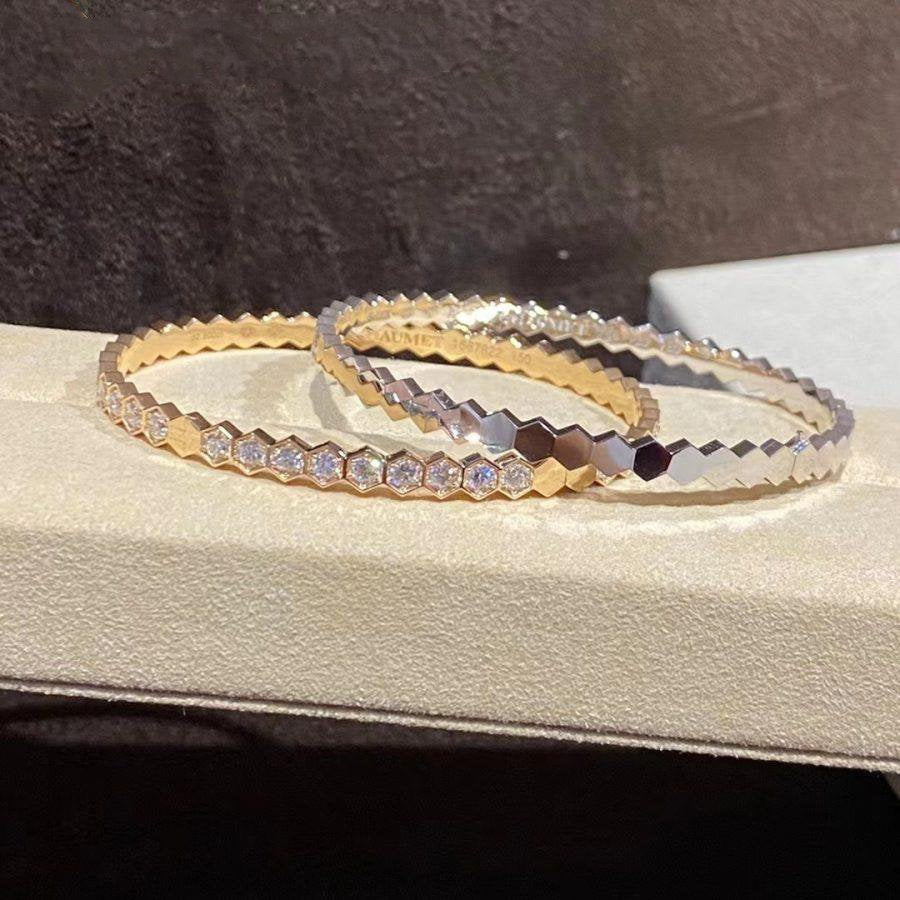 GlowBEE LOVE GOLD BRACELET FULL DIAMOND