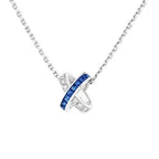GlowLIENS DIAMOND SILVER NECKLACE
