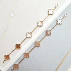 [Glow Jewelry] CLOVER 5 MOTIFS  PINK MOP BRACELET COLLECTION