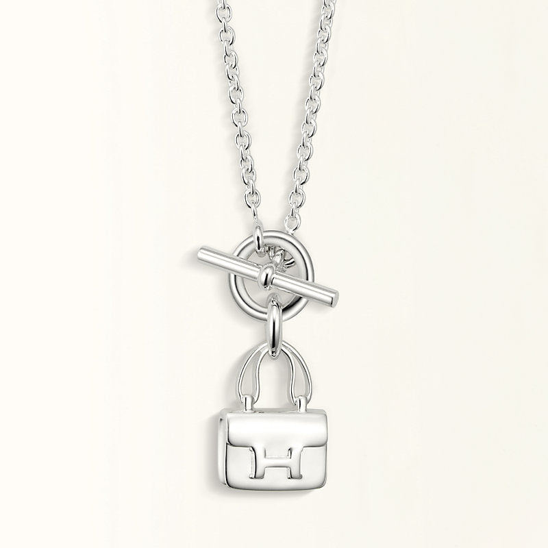GlowPOP H PEDANT SILVER NECKLACE
