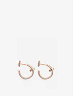 GlowJUSTE EARRINGS PINK GOLD