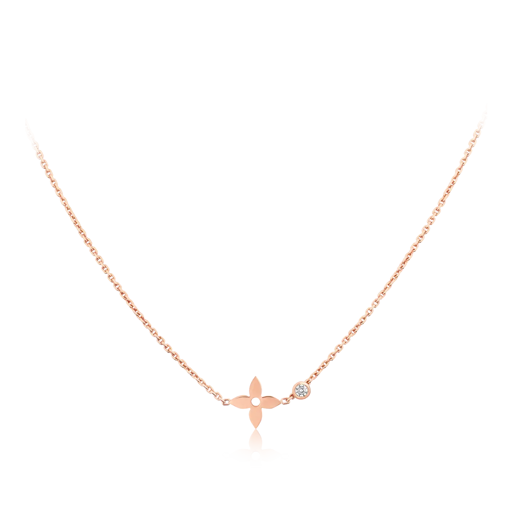 GlowBLOSSOM PENDANT PINK GOLD AND DIAMOND
