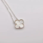 ¡®Glow¡¯CLOVER  15MM WHITE MOTHER-OF-PEARL SILVER