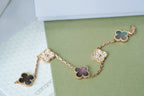 [Glow Jewelry] CLOVER 5 MOTIF GRAY MOP BRACELET COLLECTION