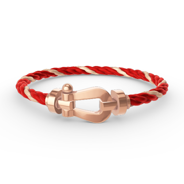 GlowFORCE LARGE HORSESHOE NO DIAMOND BRACELET ROSE GOLD