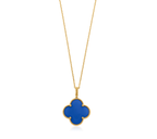¡®Glow¡¯CLOVER 25MM NECKLACE TURQUOISE ROSE GOLD