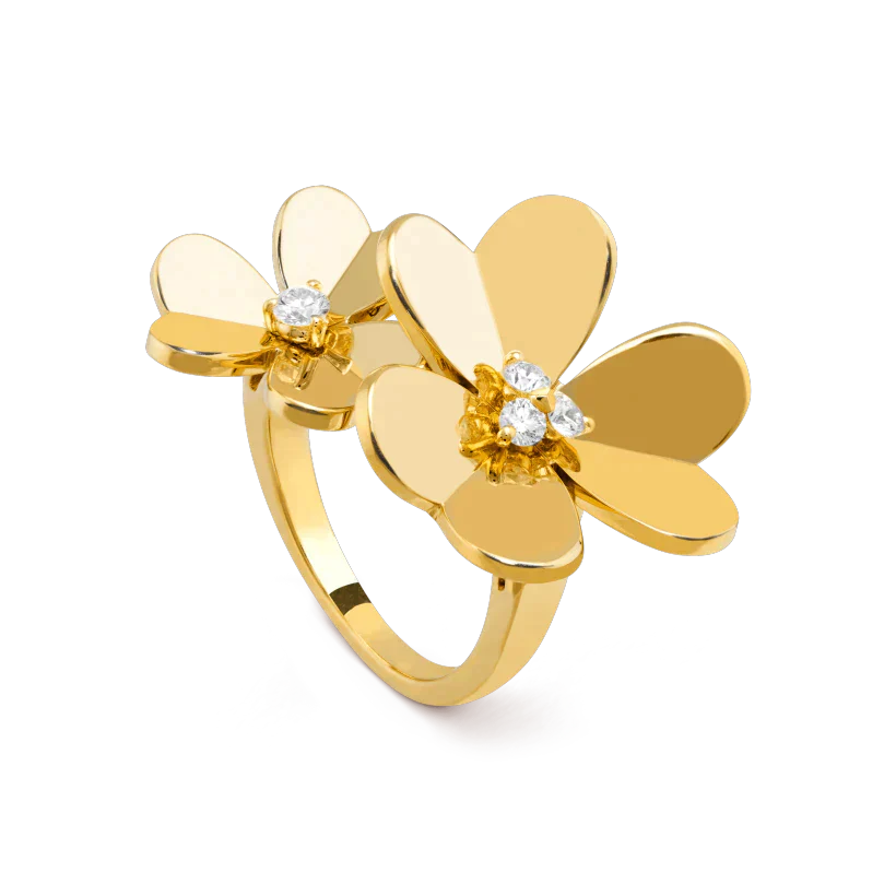 ¡®Glow¡¯CLOVER COMOS GOLD DIAMOND RING