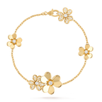 ¡®Glow¡¯FRIVOLE GOLD 5 FLOWERS BRACELET