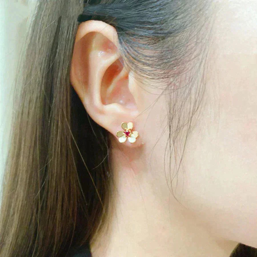 ¡®Glow¡¯FRIVOLE  FLOWER PINK EARRINGS