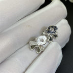 ¡®Glow¡¯FRIVOLE MINI SILVER FLOWER EARRINGS