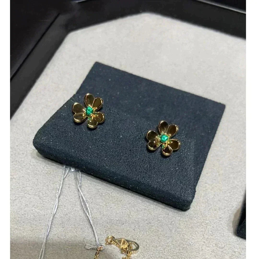 ¡®Glow¡¯FRIVOLE  FLOWER MALACHITE EARRINGS