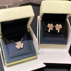 ¡®Glow¡¯FRIVOLE PINK GOLD FLOWER DIAMOND EARRINGS