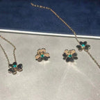¡®Glow¡¯FRIVOLE  FLOWER MALACHITE EARRINGS