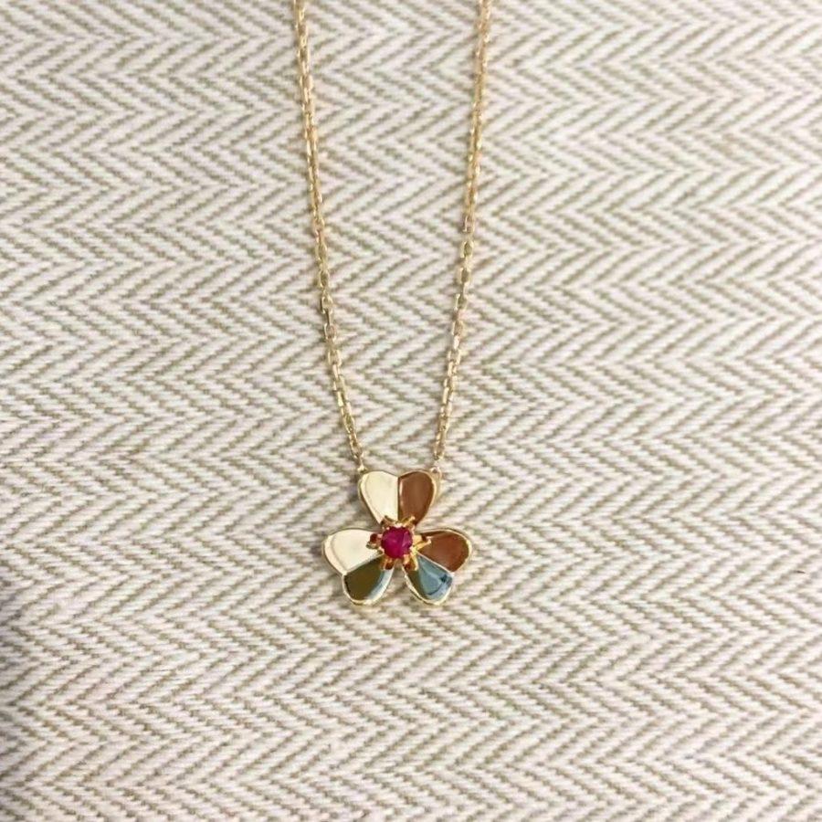 ¡®Glow¡¯FRIVOLE GOLD FLOWER NECKLACE