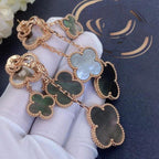 ¡®Glow¡¯CLOVER EARRINGS DARK MOP 4 MOTIFS ROSE GOLD
