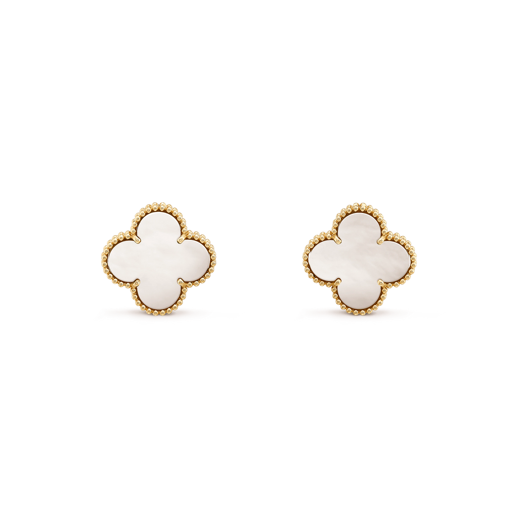 ¡®Glow¡¯CLOVER MINI GOLD EARRINGS