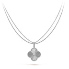 ¡®Glow¡¯CLOVER 25MM SILVER BIG CLOVER NECKLACE