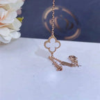 ¡®Glow¡¯CLOVER WHITE MOP SINGLE FLOWER BRACELET