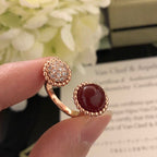 ¡®Glow¡¯PERLEE COULEURS DIAMOND ROSE GOLD BETWEEN THE FINGER RING
