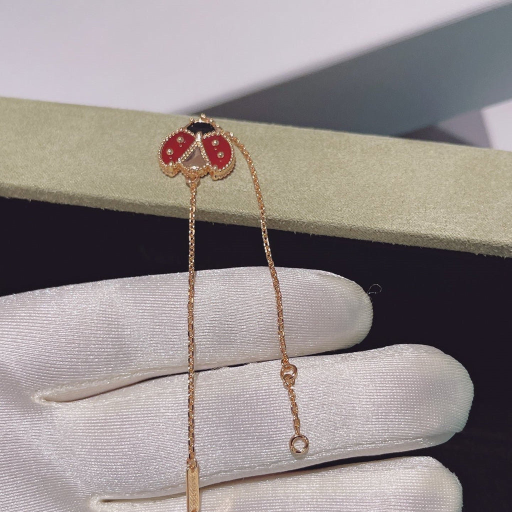 ¡®Glow¡¯LUCKY SPRING 1 MOTIF PINK GOLD BRACELET