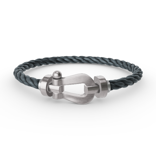 GlowFORCE LARGE HORSESHOE NO DIAMOND BRACELET SILVER