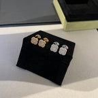 ¡®Glow¡¯CLOVER MINI DIAMOND STUD EARRINGS